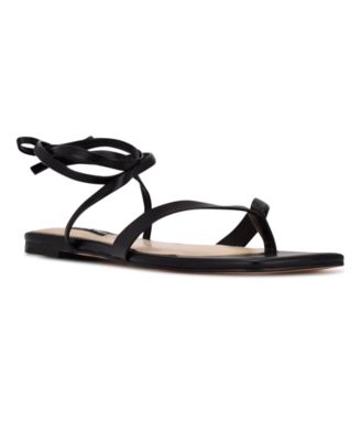News Ankle Wrap Thong Sandals 