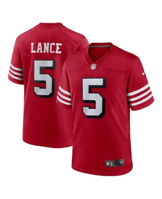 Nike Men's Trey Lance Scarlet San Francisco 49ers Alternate Game Jersey ...