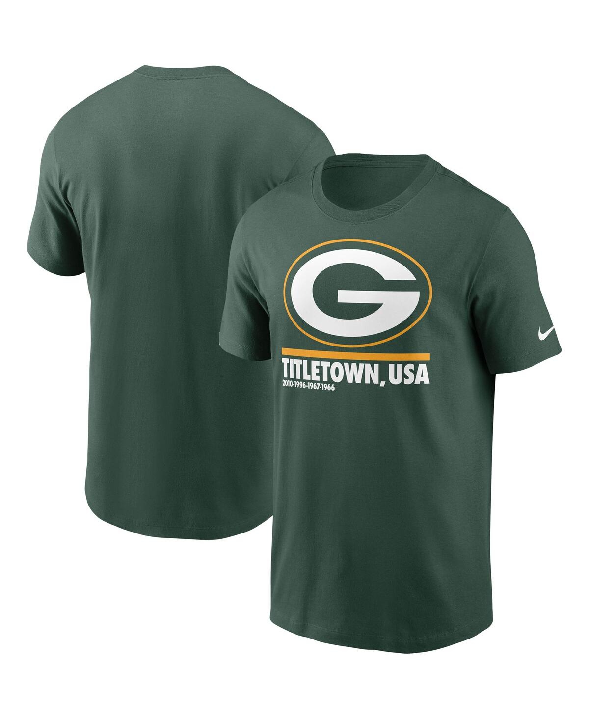 Men's NikeGreen Bay Packers Hometown Collection Title Town T-shirt - Green