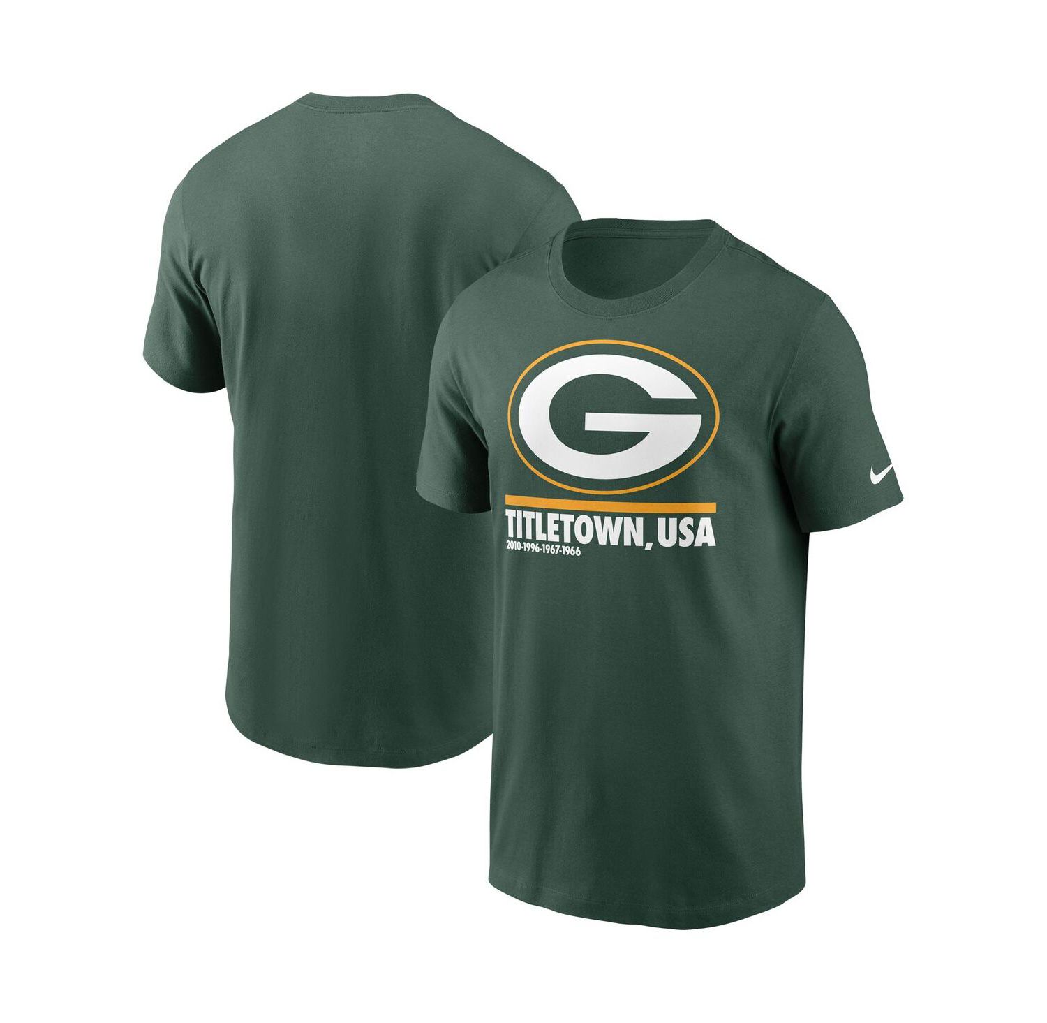 Men's Green Green Bay Packers Hometown Collection Title Town T-shirt