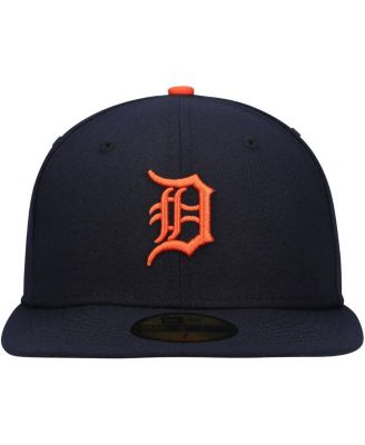 Men's Navy Detroit Tigers Authentic Collection On-Field Road 59FIFTY Fitted Hat