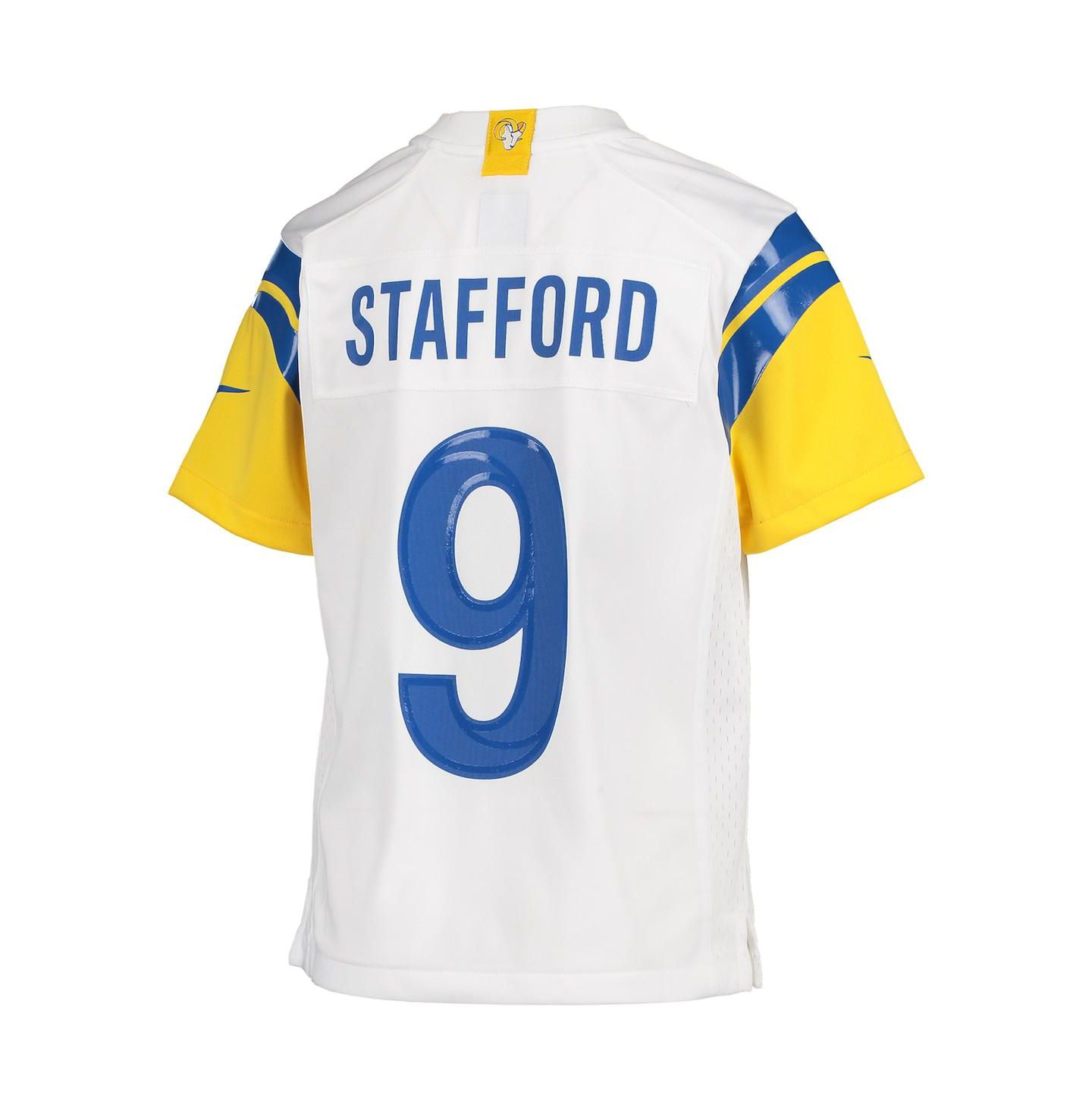 Детская игровая джерси Nike Matthew Stafford Los Angeles Rams, Bone, цвет: Белый — фото 3