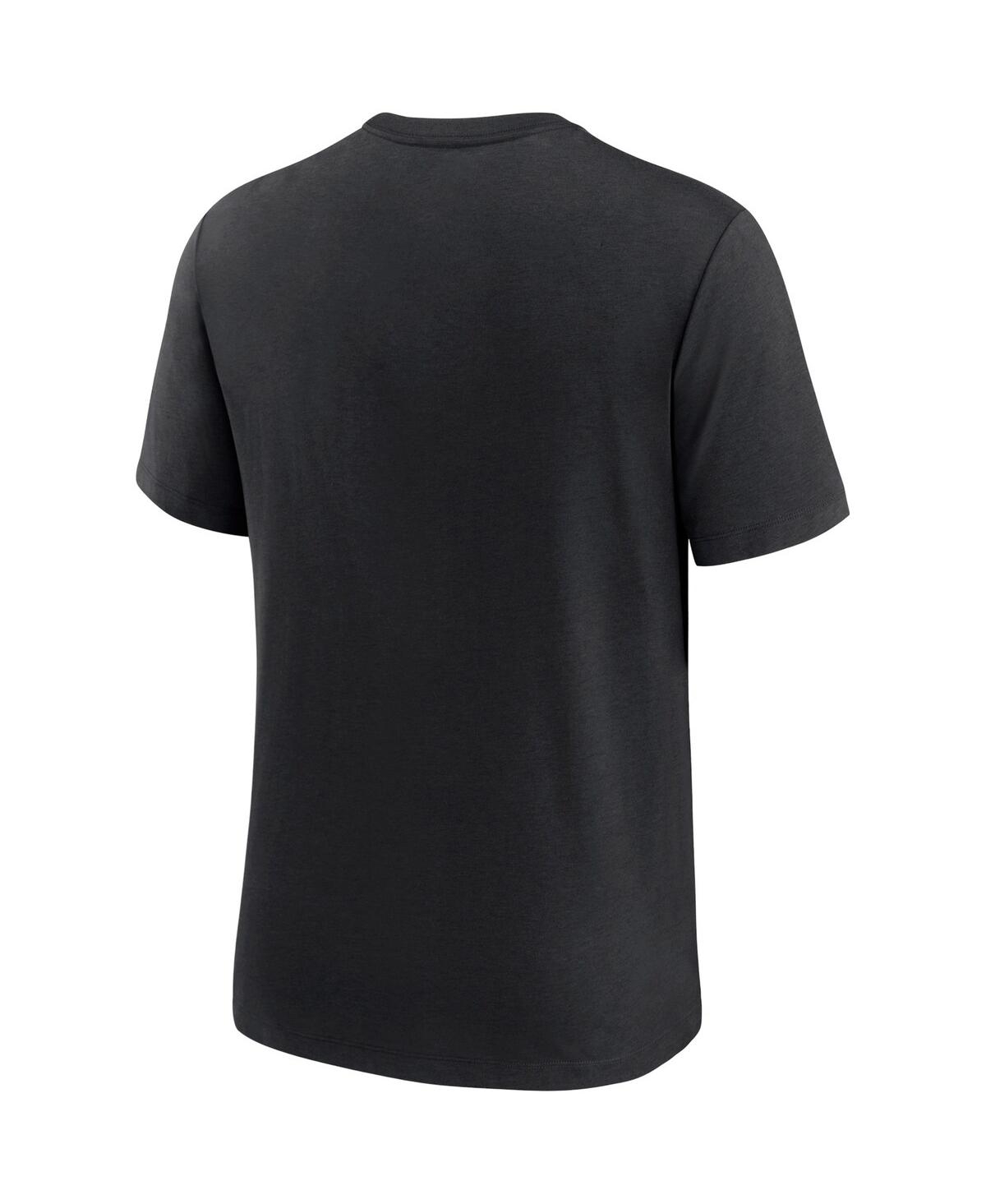 Shop Nike Men's  Black Cincinnati Reds Authentic Collection Tri-blend Performance T-shirt