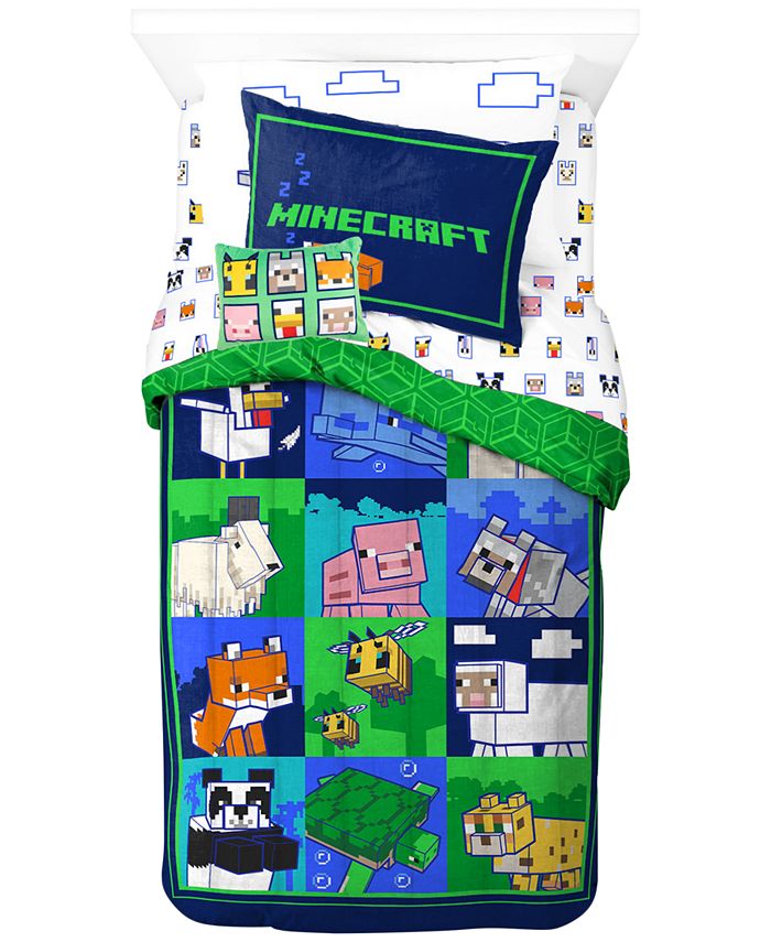 Minecraft CLOSEOUT! Friendly Patchwork 6Pc. Twin Comforter Set Macy's