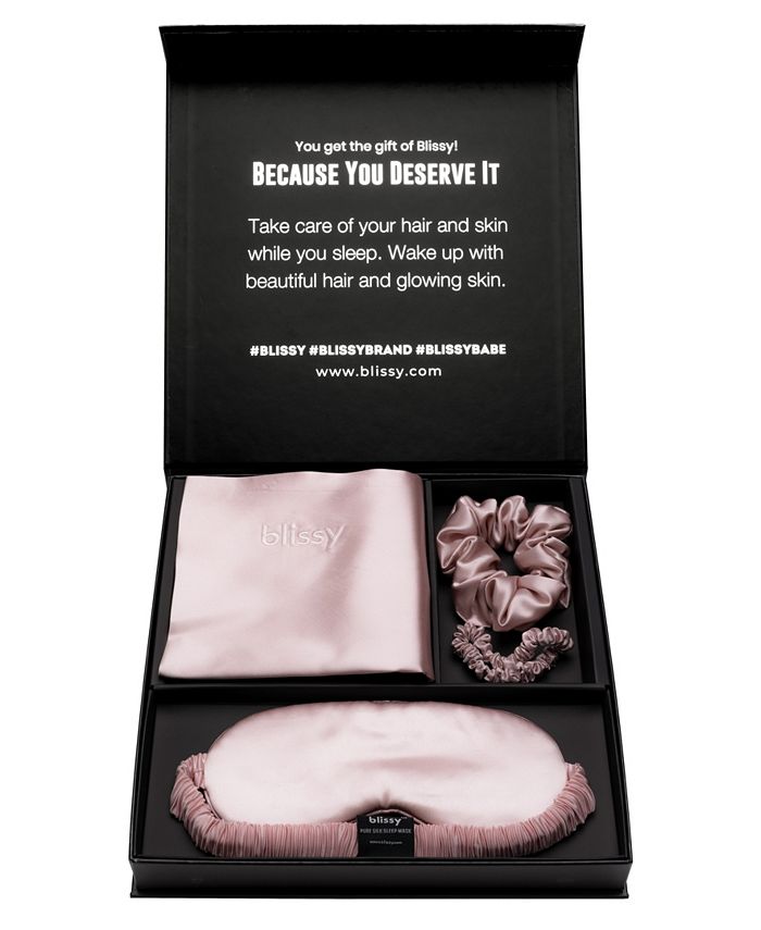 BLISSY Pure Silk Dream 4 Piece Set Collection & Reviews Sheets
