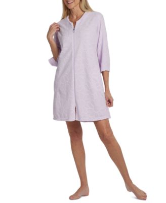 miss elaine short zipper robes