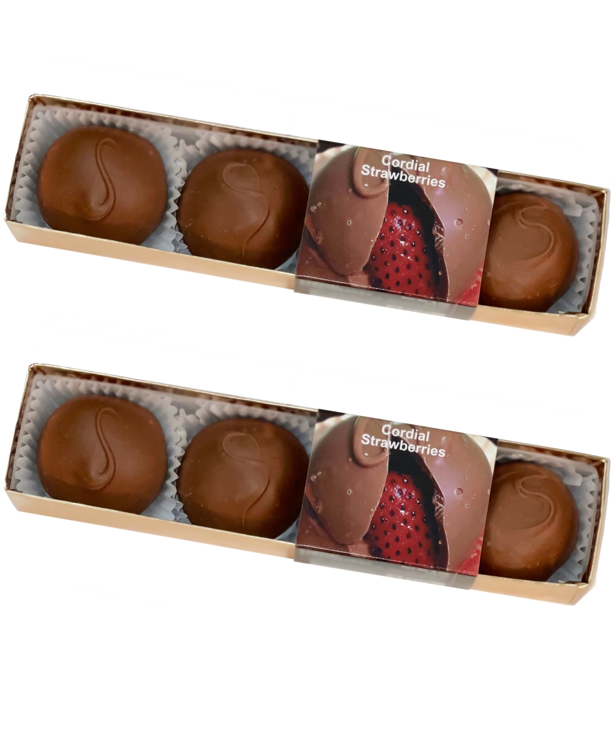 Betsy Ann Chocolates Betsy Ann 8 oz Milk Chocolate Cordial Strawberries, Pack Of 2