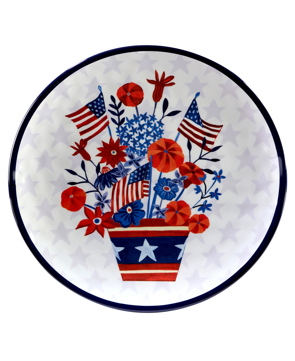 Certified International Stars and Stripes Melamine Platter Set, 2 Piece