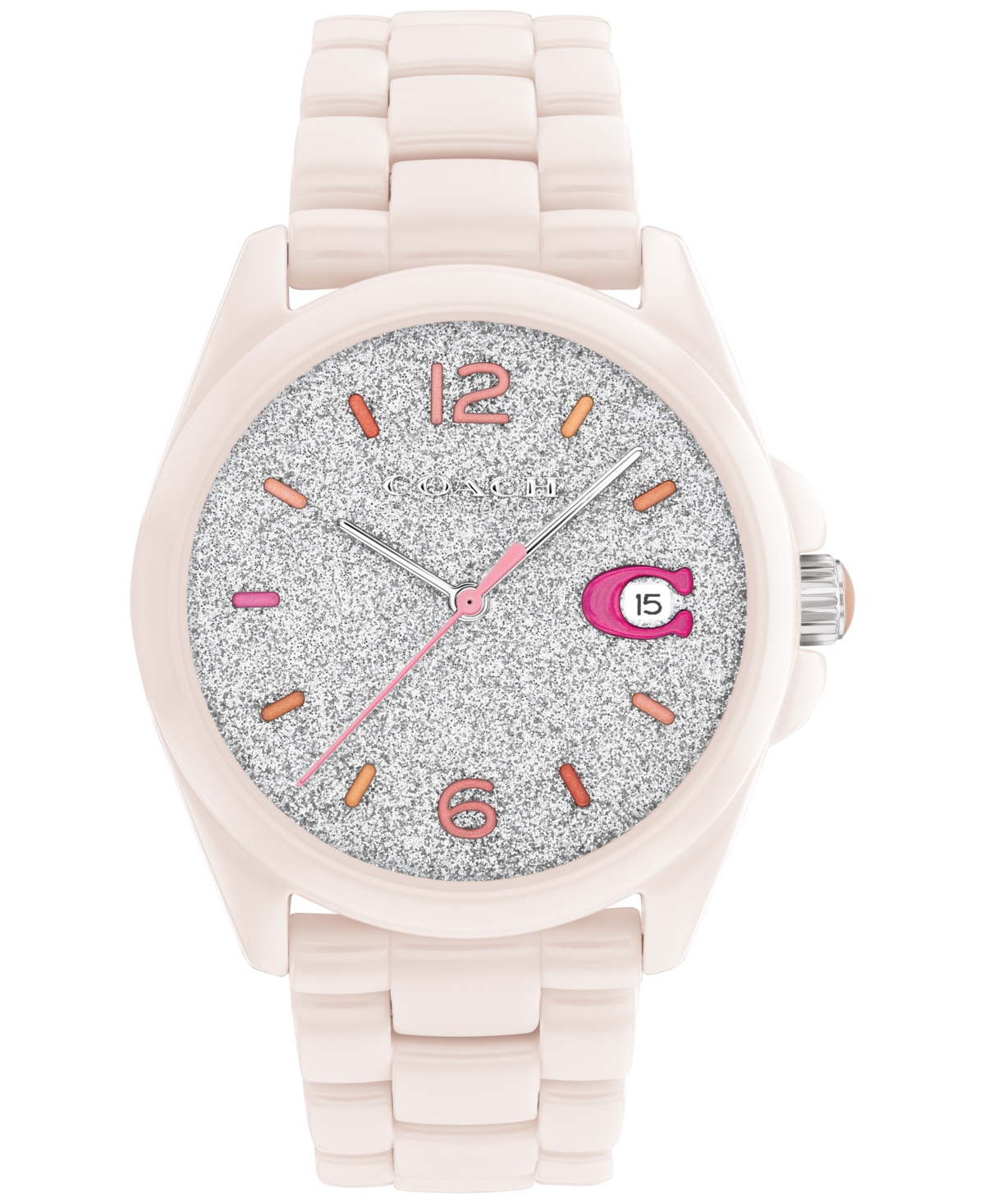 COACH Women's Greyson Soft Pink Ceramic Bracelet Watch 36mm & Reviews - All  Watches - Jewelry & Watches - Macy's