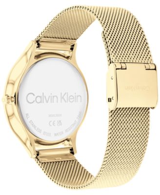 Gold-Tone Mesh Bracelet Watch 38mm