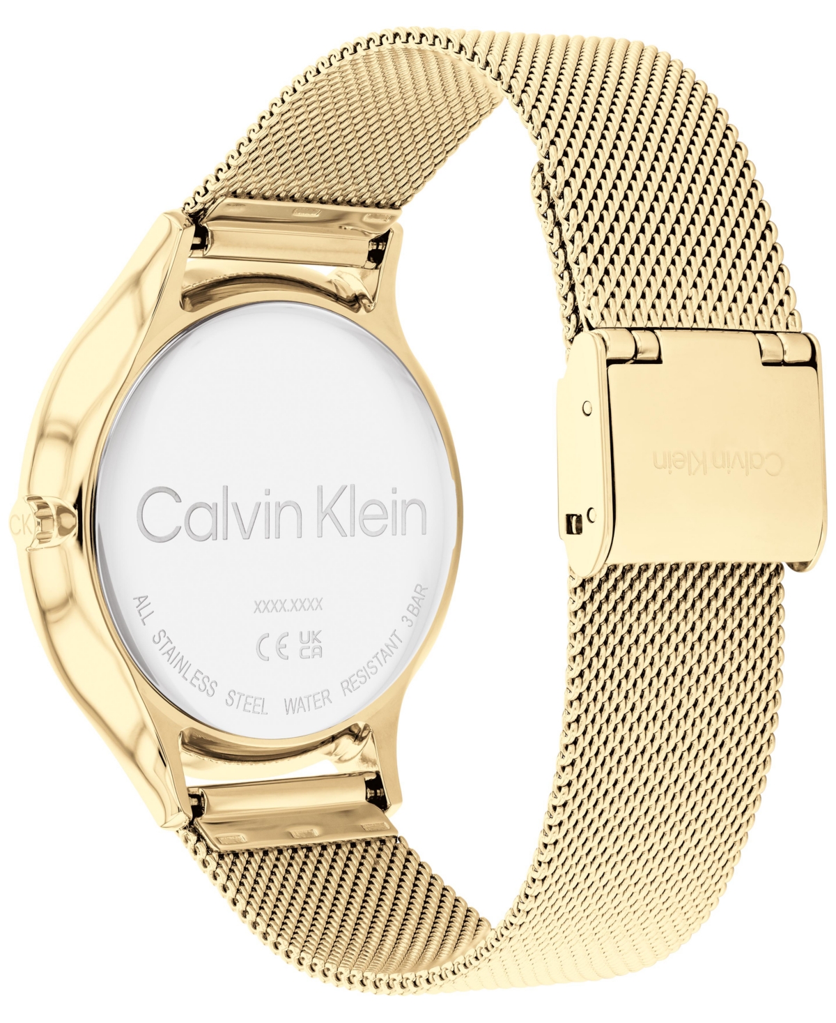 Calvin Klein Gold-Tone Mesh Bracelet Watch 38mm