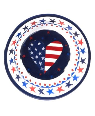 Stars and Stripes Melamine Plate Set, 6 Piece