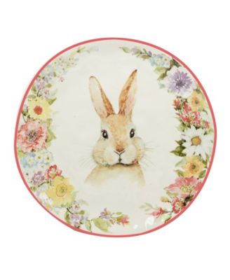 Easter Garden 8.5" Assorted Dessert Plates, Set of 4