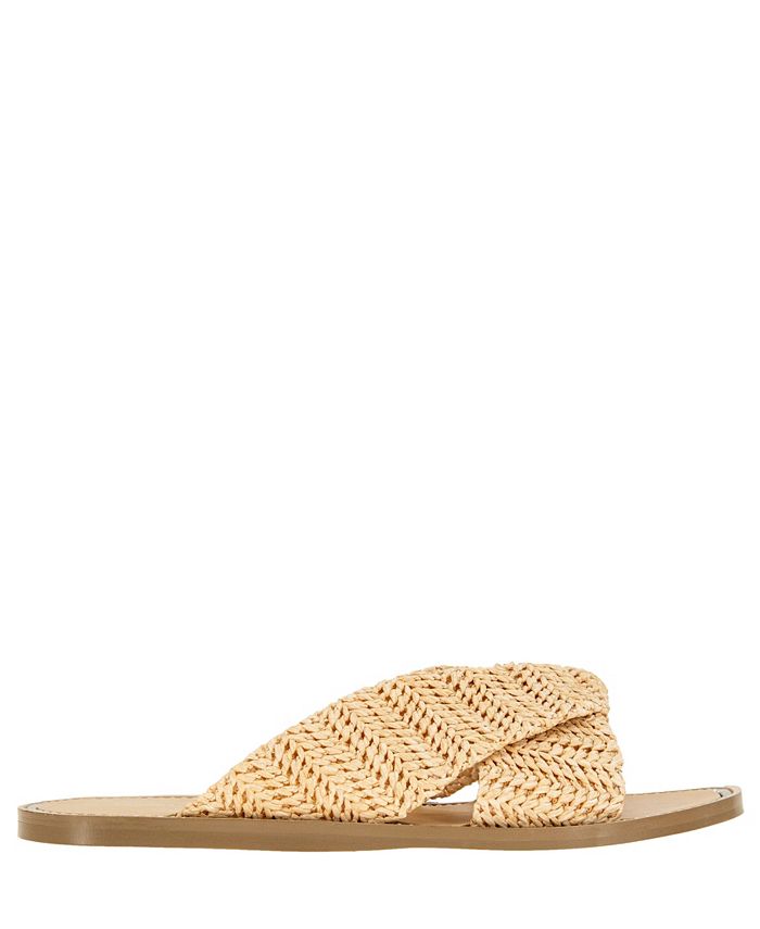BCBGeneration Letti Women's Flat Sandal - Braided Upper With Toe Ring