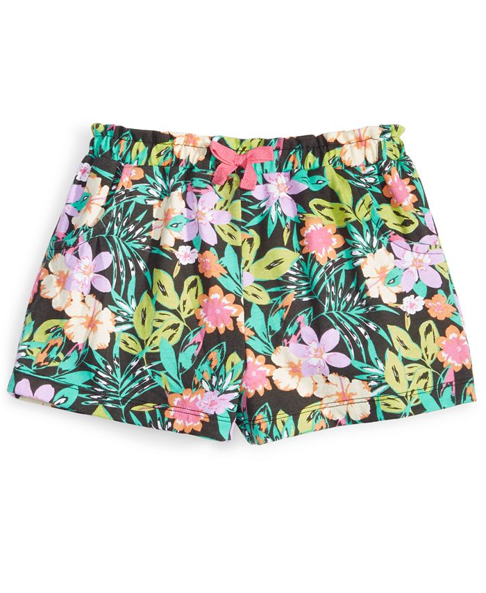 First Impressions Toddler Girls Bright Lights Tropical Shorts, Created
