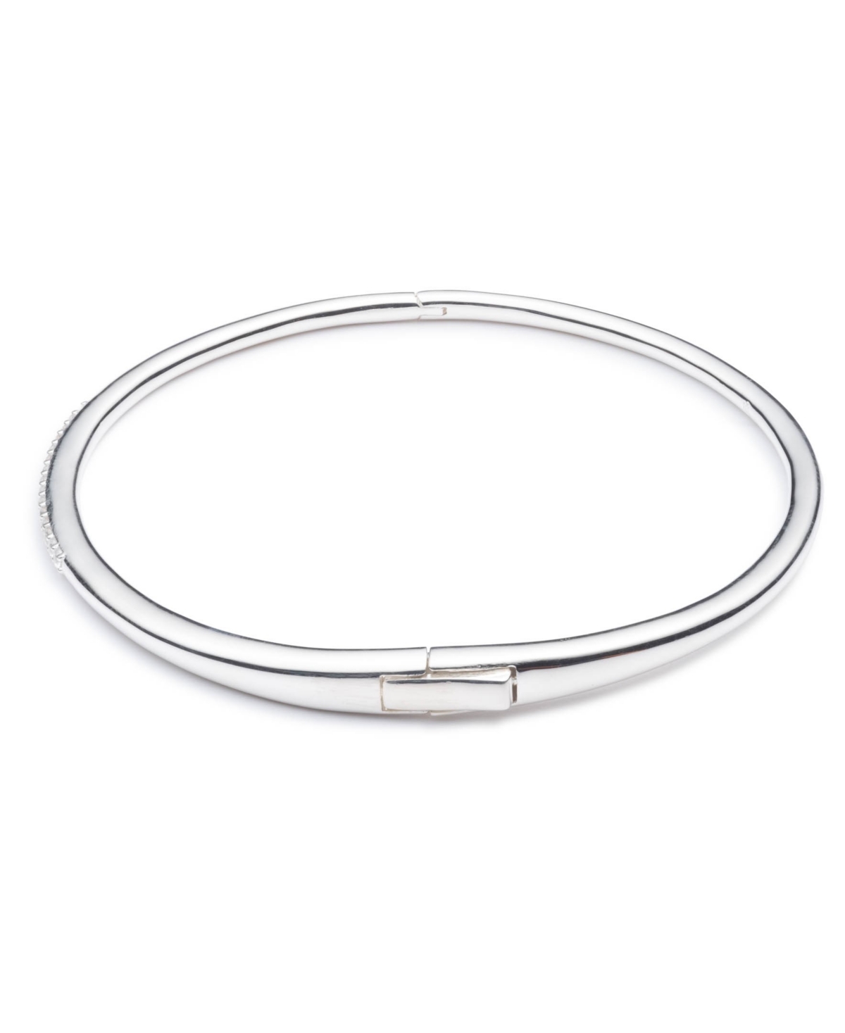 Lauren Ralph Laurenand Cubic Zirconia Bangle Bracelet - Sterling Silver