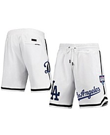 Men's White Los Angeles Dodgers Team Logo Shorts