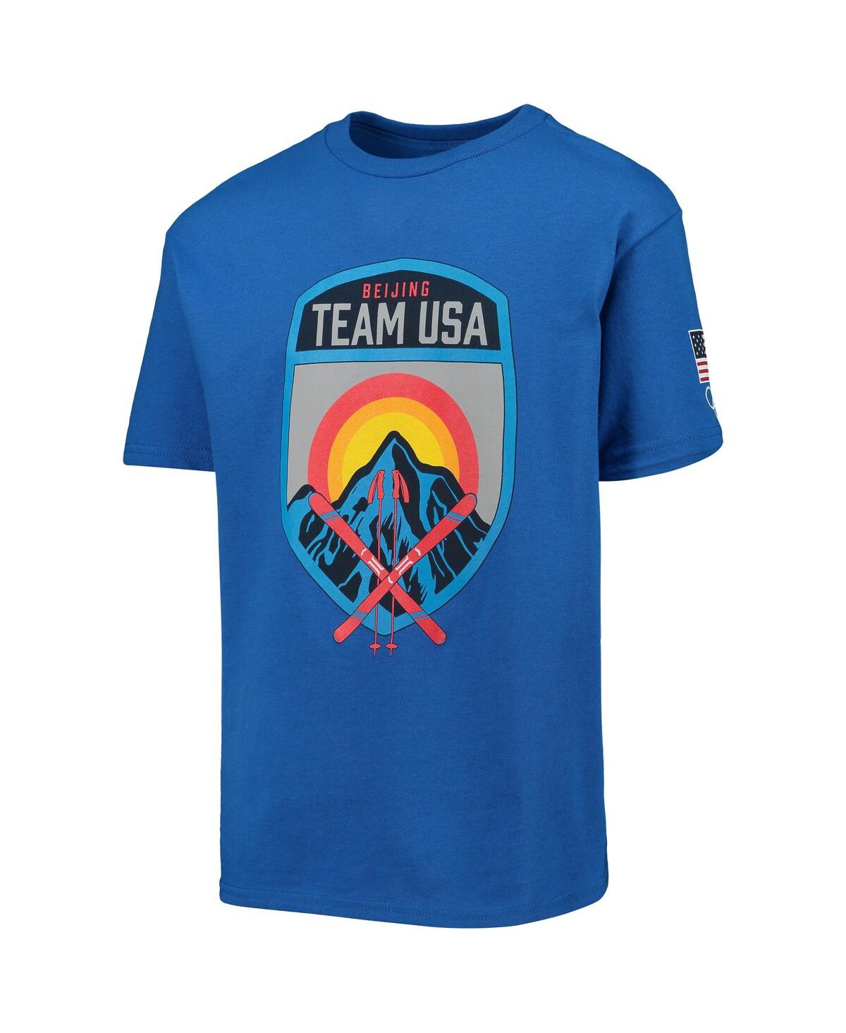 Big BoysTeam Usa Cross Skis T-shirt - Royal