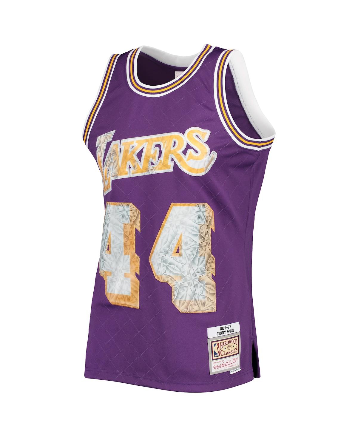 Men's Mitchell & Ness Jerry WestLos Angeles Lakers 1971-72 Hardwood Classics 75th Anniversary Diamond Swingman Jersey - Purple