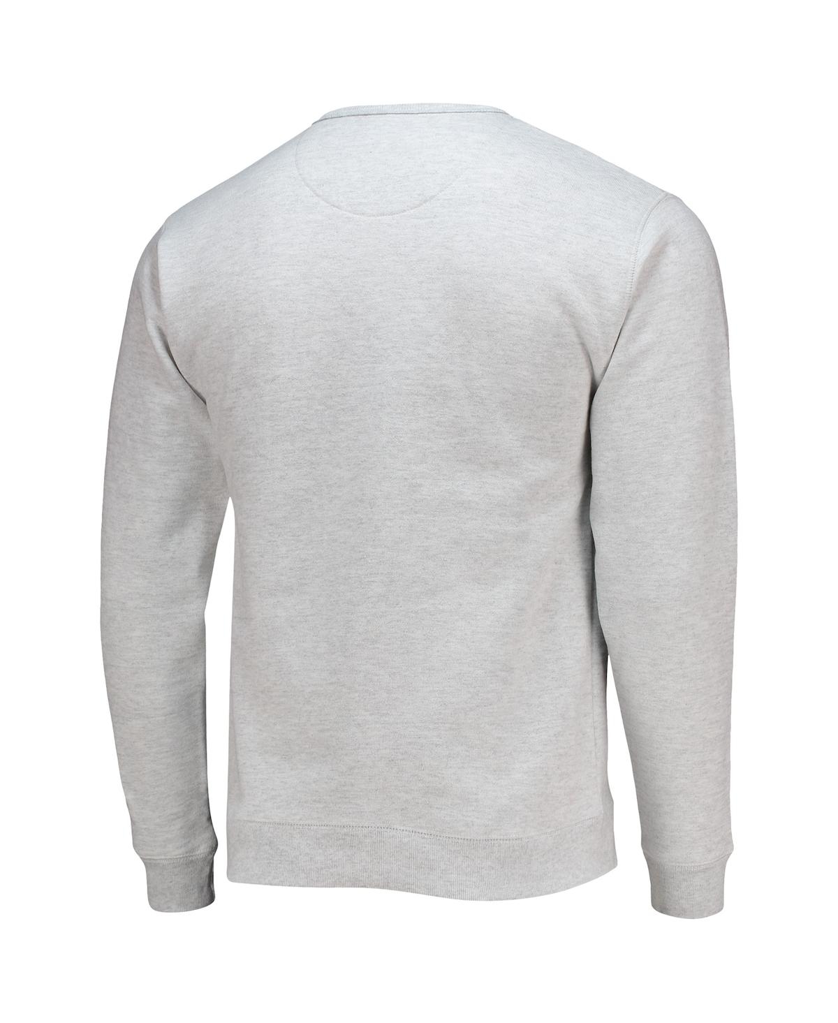 LEAGUE COLLEGIATE WEAR MEN'S LEAGUE COLLEGIATE WEAR HEATHER GRAY ALABAMA CRIMSON TIDE UPPERCLASSMAN POCKET PULLOVER SWEATSH 
