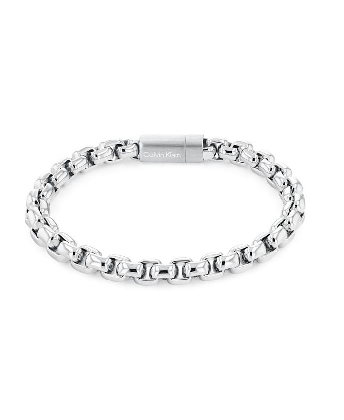 Calvin Klein Men's Stainless Steel Chain Bracelet - Macy's