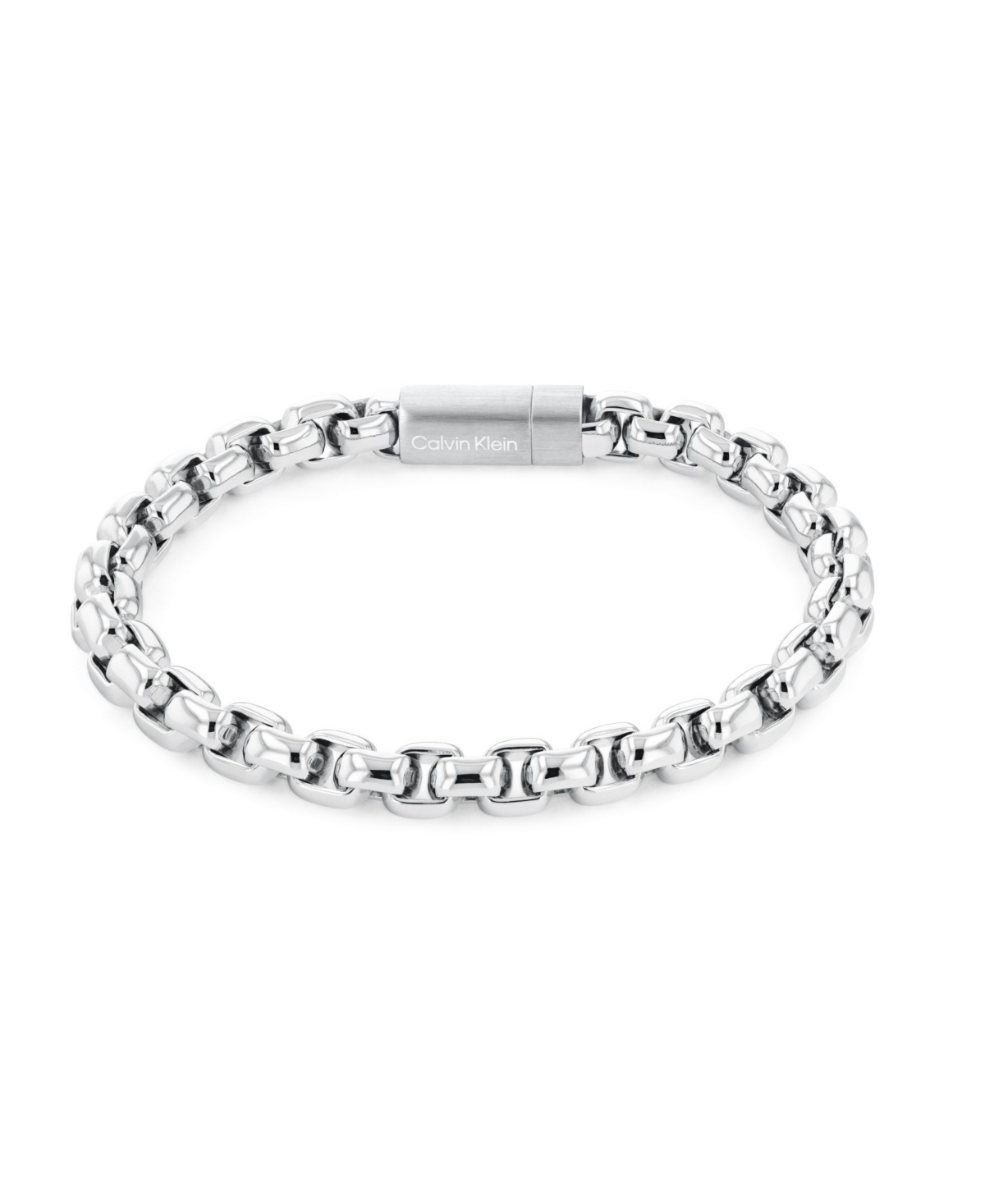 Men's Stainless Steel Chain Bracelet - Silver-Tone