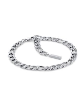 Stainless Steel 3-Pc. Set Mixed Chain Bracelets