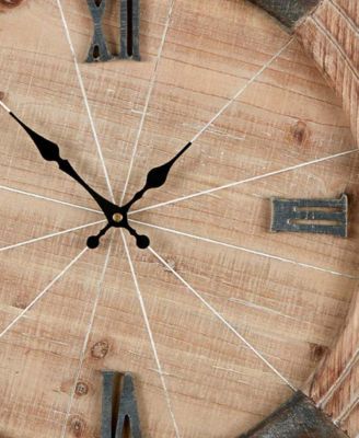 Wood Pocket Watch Clock Wall Art