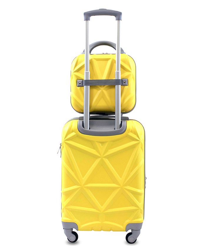 AMKA Gem 2Pc. CarryOn Hardside Cosmetic Luggage Set Macy's