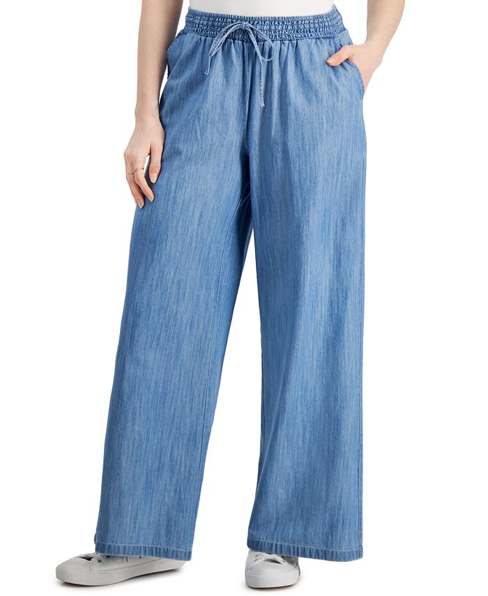 Style & Co Petite Wide Leg Pants, Created for Macy's - Macy's
