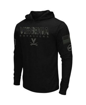 Men's Black Virginia Cavaliers OHT Military-Inspired Appreciation Hoodie Long Sleeve T-shirt