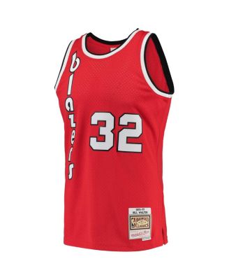 Men's Bill Walton Red Portland Trail Blazers 1976-77 Hardwood Classics Swingman Player Jersey
