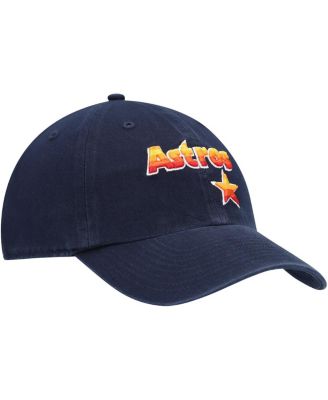 Men's Navy Houston Astros Logo Cooperstown Collection Clean Up Adjustable Hat