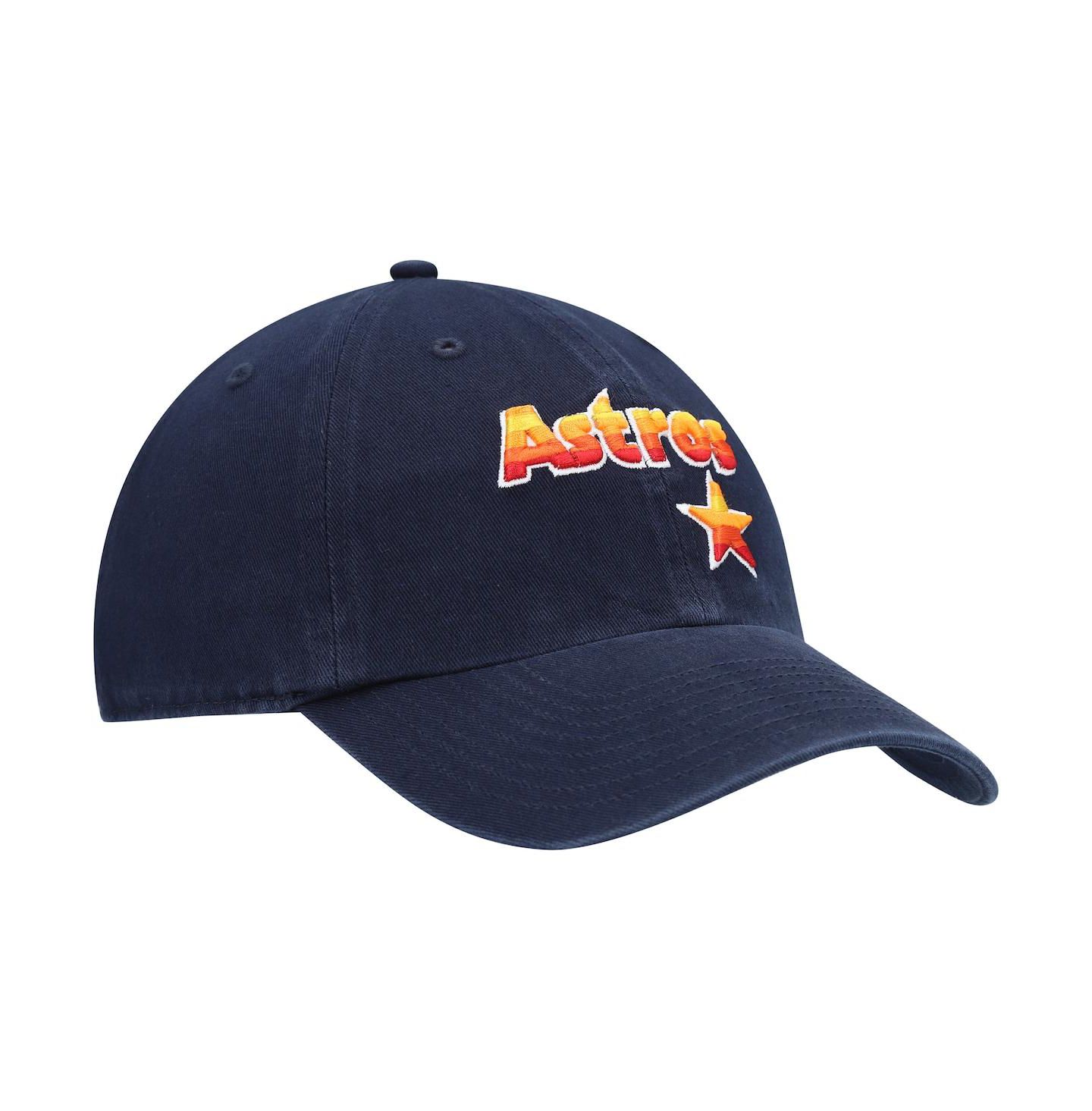 Мужская кепка '47 Brand Navy Houston Astros Logo Cooperstown Collection Clean Up Adjustable Hat — фото 4