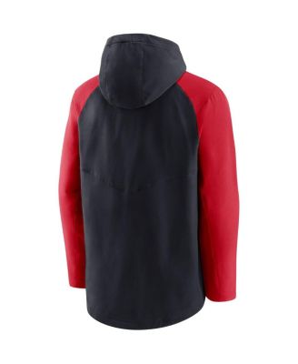 Men's Navy, Red Washington Nationals Authentic Collection Full-Zip Hoodie Performance Jacket