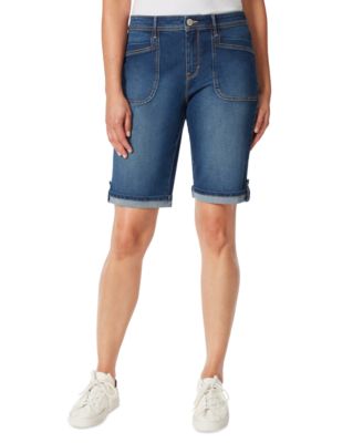 Gloria Vanderbilt High Rise Utility Bermuda Shorts Macy s