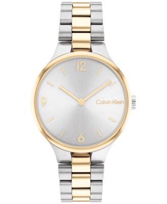 Calvin Klein Two Tone Stainless Steel Bracelet Watch 32mm Macy s