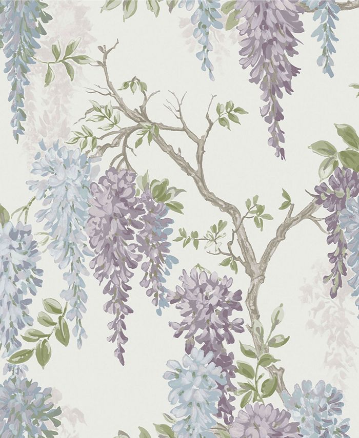 Laura Ashley Wisteria Garden Wallpaper Macy's
