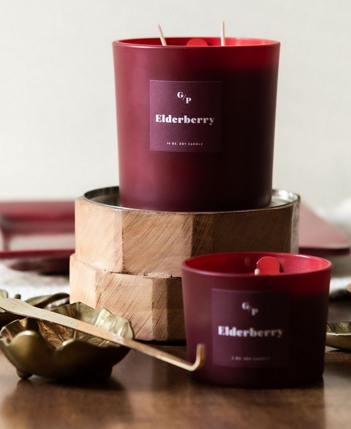 GP Candle Co. Elderberry Splendor Soy Candle, 14 oz Macy's