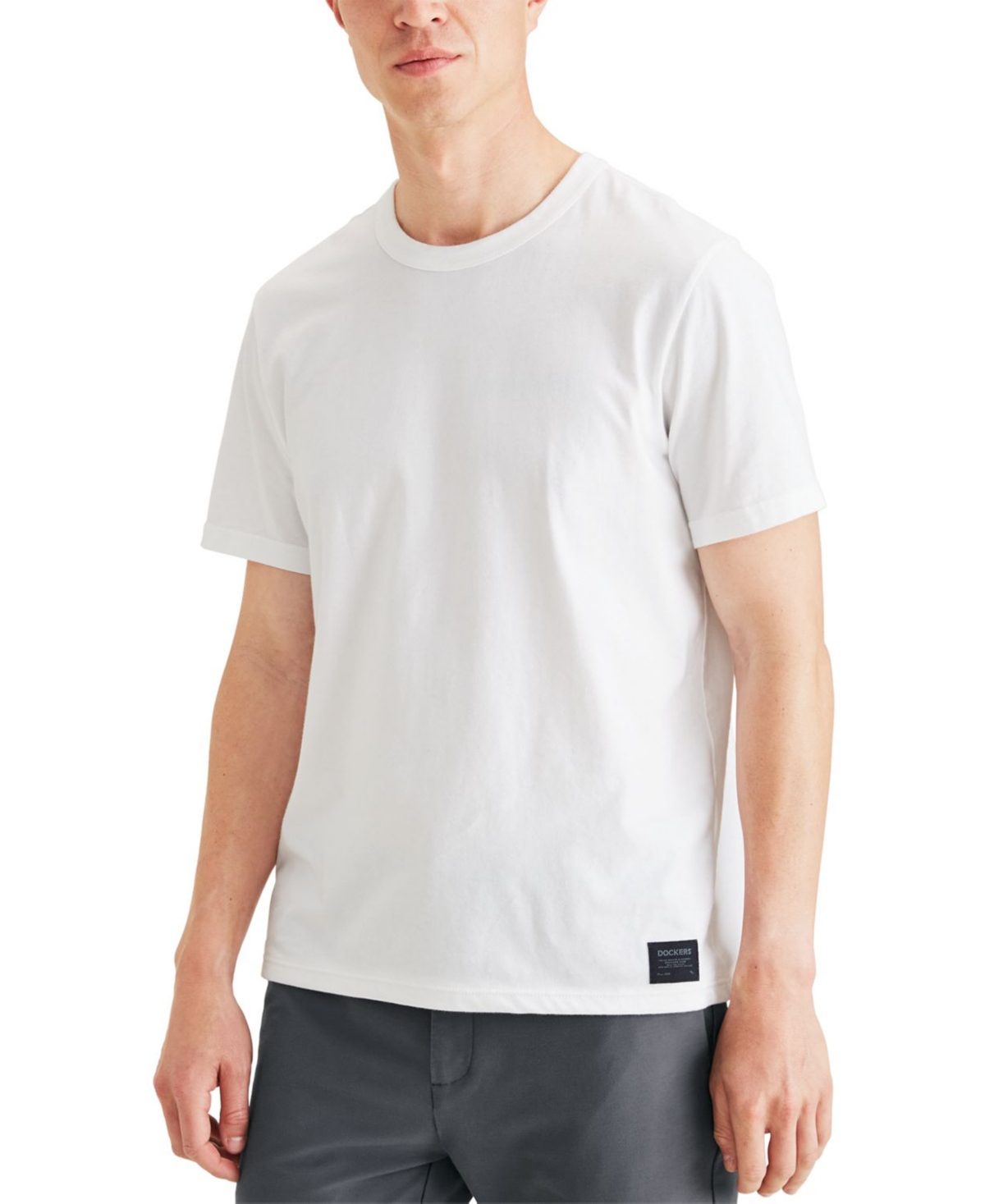 Dockers Men's Icon Solid Supima Cotton T-shirt In Lucent White