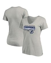 Men's Fanatics Branded Brayden Point Blue Tampa Bay Lightning Authentic Stack Name & Number T-Shirt