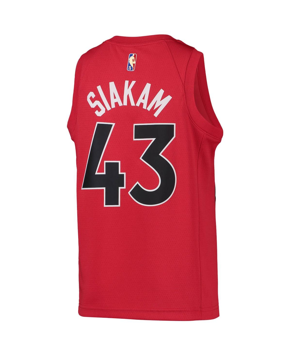 Big Boys Nike Pascal SiakamToronto Raptors 2021/22 Diamond Swingman Jersey - Icon Edition - Red