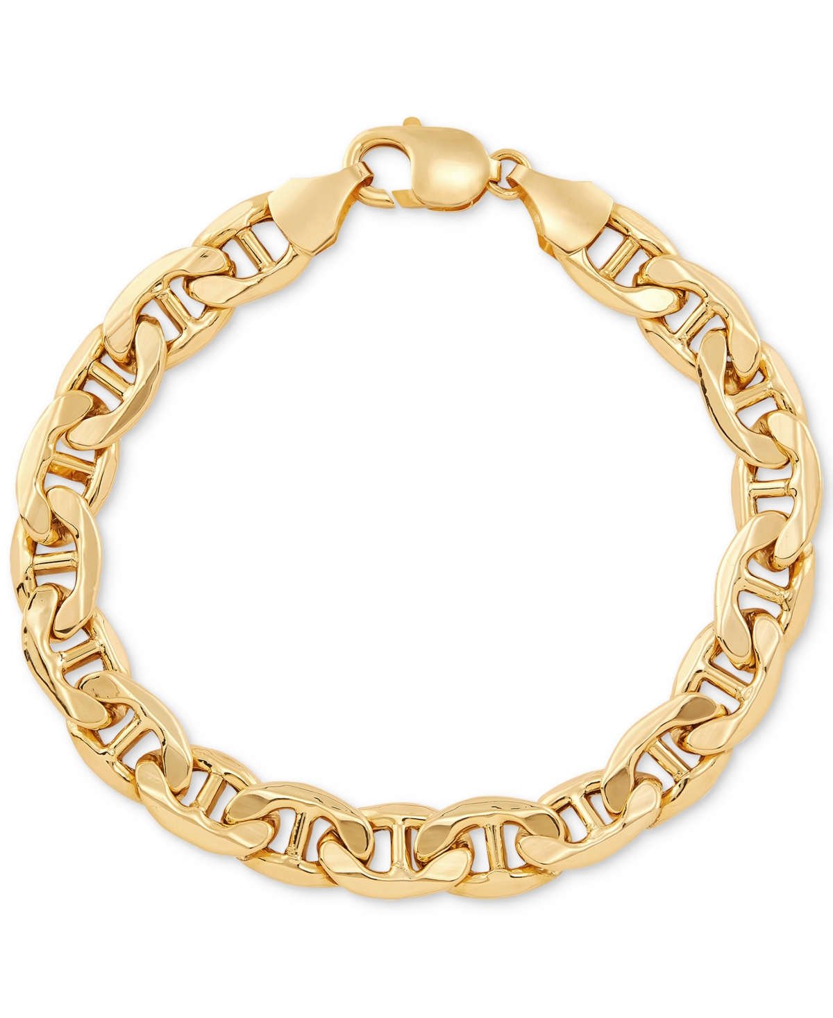 Macy's Men's Mariner Link Chain Bracelet In 10k Gold