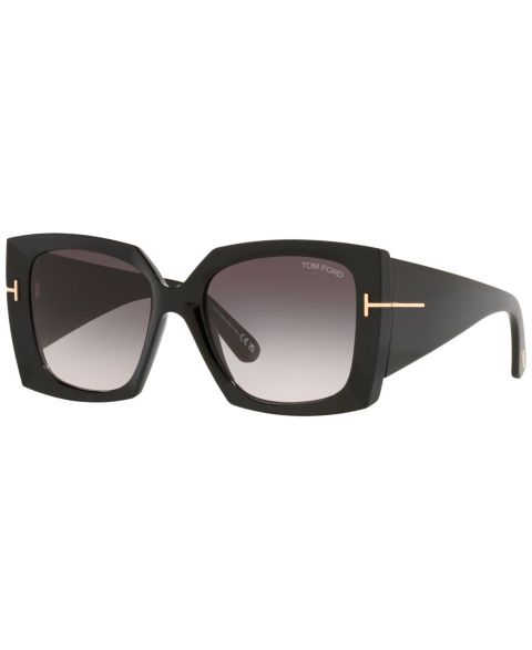 Женские солнцезащитные очки Tom Ford Sunglasses, FT0921, цвет: Чёрный блестящий