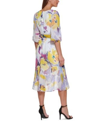 dkny balloon sleeve dress