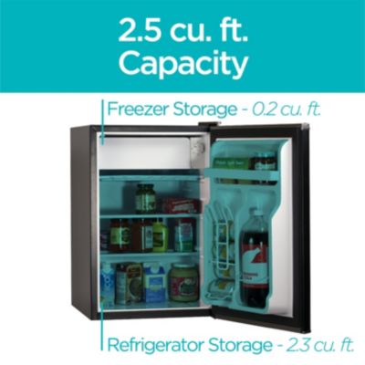 Black & Decker 2.5 cu. ft. Freestanding Mini Fridge with Freezer