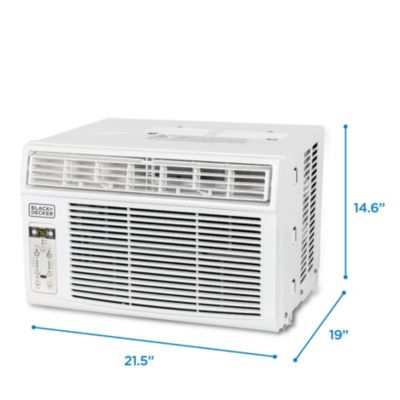 14300 BTU Window Air Conditioner Unit AC BLACK+DECKER with Remote Control Cools Up to 700 Square Feet, White