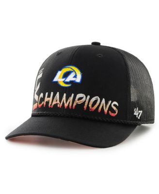 Men's New Era Black Los Angeles Rams Super Bowl LVI Champions Side