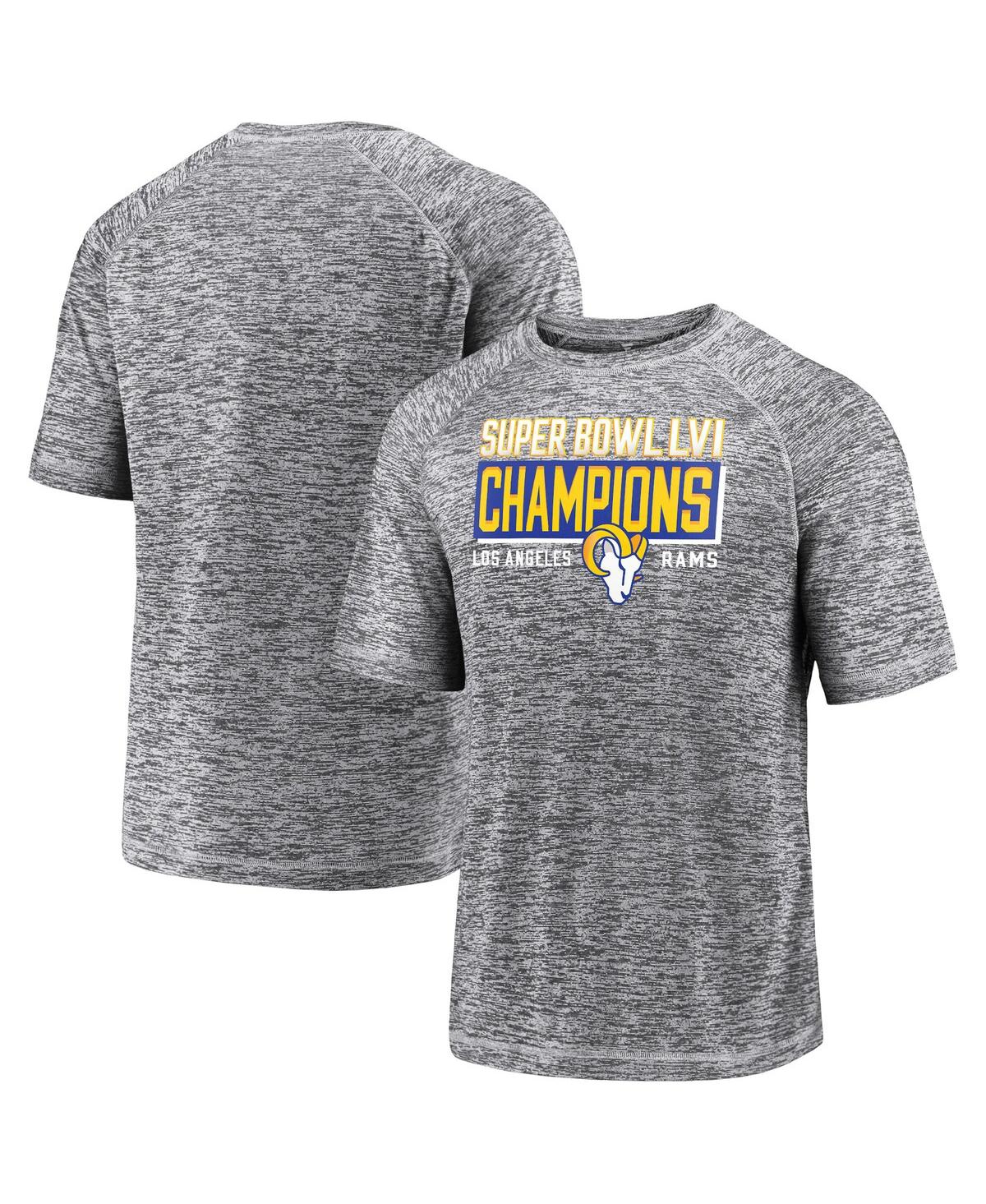 Men's FanaticsLos Angeles Rams Super Bowl Lvi Champions Stacked Depth T-shirt - Gray
