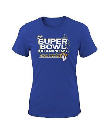 Men's Fanatics Branded Royal Los Angeles Rams Super Bowl LVI Champions  Parade Celebration T-Shirt